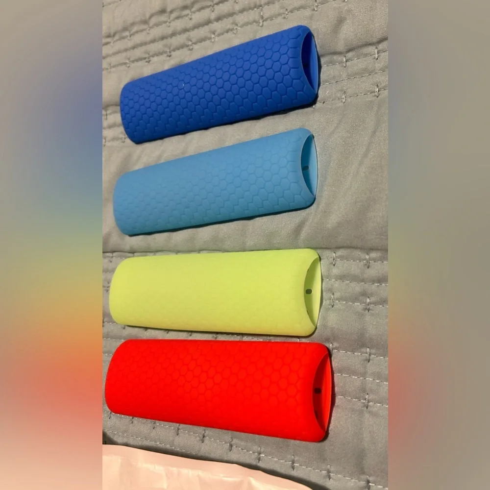 4 Silicone Remote Control Covers - Blue, Green, Red